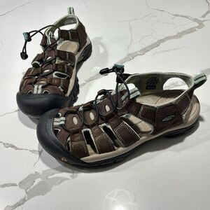 KEEN | Newport H2 Women’s Size 9 Waterproof Hiking Sandals Brown Blue Turquoise